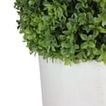 thumbnail image 3 of Northlight 27" Boxwood Artificial Plant Potted in Ceramic Pot - Green/White, 3 of 4