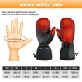 thumbnail image 4 of SAVIOR HEAT Far Infrared Heated Mitten Gloves For Men Women 7.4V Battery Waterproof Heated Leather Mittens, 4 of 11
