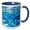 Blue/White, variant on 3drose, Abstract Reflection on Water Ripples, 11oz Magic Transforming Mug