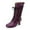 Purple, variant on XDDST Womens Sandals 2025 2025 Womens New Shoes Slouch Boots for Women Mid Calf Women's Fashion Almond Toe High Heel Fall Winter Dressy Fall Boots