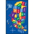 thumbnail image 2 of Learning Carpets LC 201 Play Carpets US Map Carpet Kids Rug, 2 of 3