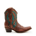 thumbnail image 2 of Circle G Women's Inlay Western Booties Snip Toe - L6091 8 1/2 M  US, 2 of 7