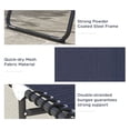 thumbnail image 4 of Folding Lounge Chair with 4-Position Adjustable Backrest, Breathable Mesh Chaise Lounge with Steel Frame and Removable Pillow, Portable for Camping, Beach, Pool, Dark Blue, 4 of 7