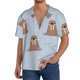 thumbnail image 1 of Balery Playful Walrus Wonders Camisa Casual de Manga Corta con Botones para Hombre, Texturizada, Estilo Cubano, para Playa, Verano-X-Large, 1 of 5