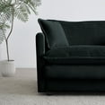 thumbnail image 6 of 76.7" Deep Seat Sectional Cloud Sofa Sleeper, 4 Seat Modular Couch Bed with 2 Ottomans & Soft Pillows, Modern Upholstered Loveseat Sofa for Living Room, Apartment, 6 of 9