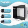 thumbnail image 3 of Kaboon Wall Mount Cube Shelf Set of 2, 12.5x12.5x7.87, Model-Cube-Shelf, Black, 3 of 8