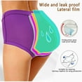 thumbnail image 5 of Daznico Womens Underwear - Women Menstrual Pocket Pocket High Waist Anti Leakage Pants - Panties for Women,Color:Purple,Size:3XL, 5 of 9