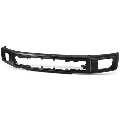 Fit 15-17 FORD F-150 Front Bumper Face Bar w/Fog Light Holes Black Factory Style