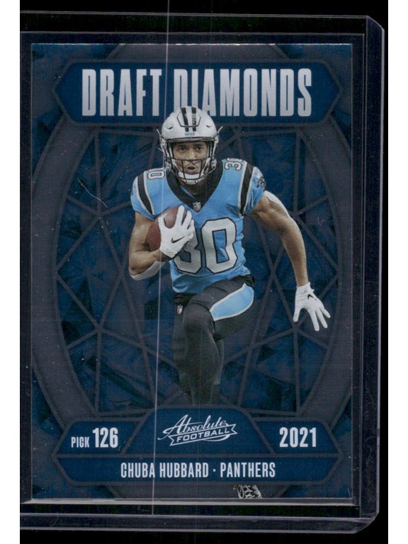 2025 Panini Absolute Football Draft Diamonds Chuba Hubbard Carolina Panthers #DD-CHD Football Card