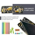 thumbnail image 5 of Fotbe Excavator At Work Pattern Leather Pencil Case, Pencil Pouch with Durable Zipper, Compact and Stylish Organizer for Stationery, Art Supplies, Travel Essentials, 5 of 7