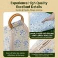 thumbnail image 3 of Foldable Waterproof Picnic Blanket with Carry Handle, Multifunctional Portable 2-in-1 Basket Blankets for Beach Camping Park Family Outings Festivals Grass Party, 3 of 8