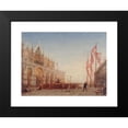 thumbnail image 2 of Félix Ziem 14x12 Black Modern Framed Museum Art Print Titled - Venice, Procession of Saint-Georges (1870), 2 of 5