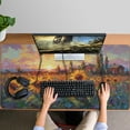 thumbnail image 5 of Sunflowers in Oil Painting Style Natural Plant Gaming Mouse Mat Rectangle 3XL Extra Large Mouse Pad 47.3 X 23.6 Inches Non-Slip Rubber Gaming Mouse Pad for Women Men Kids, 5 of 7