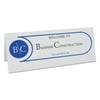 C-Line Printer-Ready Name Tent Cards, 4-1/4" x 11", White Cardstock, 50 Letter Sheets/Box