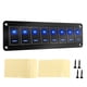 thumbnail image 2 of Panel De Interruptor De Palanca LED Para Barco Marino, -13 A 149 ℉ Panel De Interruptor De Palanca De Aluminio RV De Luz LED Azul De 5 Pines Negro Oxidado Para Autobús, 2 of 7