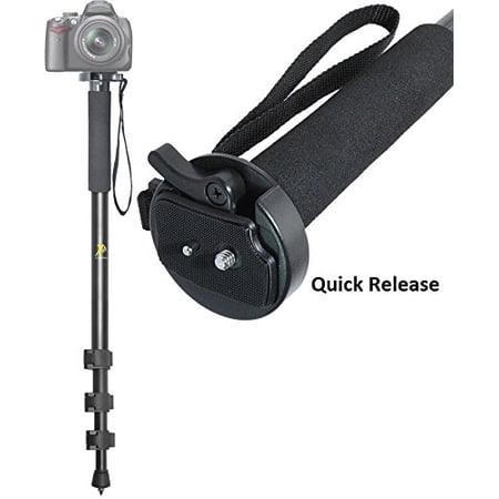 72" Pro Monopod With Case & Quick Release for Panasonic Lumix DMC-G6KK DMC-GF6K