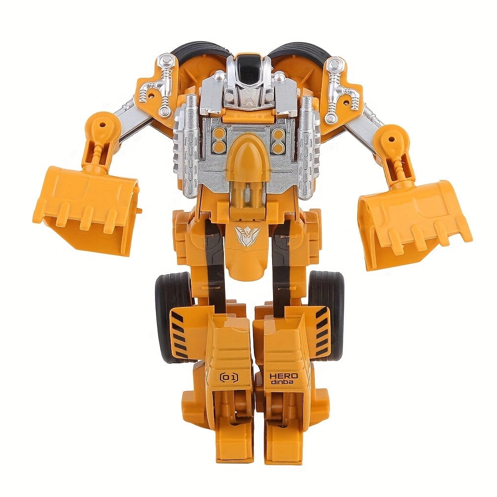 Christmas Gift Transformation Toys Transforming Robot Vehicle Car Bulldozer Toys Anime Action Figure Class Toy Great Gifts,1pc,none