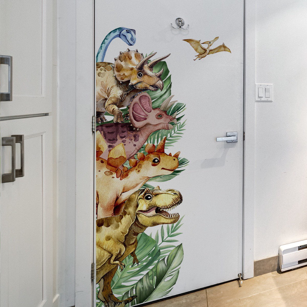 Dinosaur Wall Decals Peel and Stick Removable Wall Stickers for Boys Room Jurassic World Wall Art Stickers Kids Baby Nursery Wall Decor