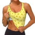 thumbnail image 3 of KLL Cheese 1 for Workout Tank Tops for Women,U Back Fitness Top Built in Shelf Bras Padded Fit for Yoga Gym-Large, 3 of 8