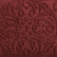thumbnail image 4 of Beatrice Home Fashions Medallion Chenille Standard Sham Burgundy, 4 of 5