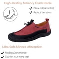 thumbnail image 3 of Mens Casual Loafers Non-slip Outdoor Lightweight Retro Walking Shoes Minimalist Business Office Moccasins Red 11 US, 3 of 7
