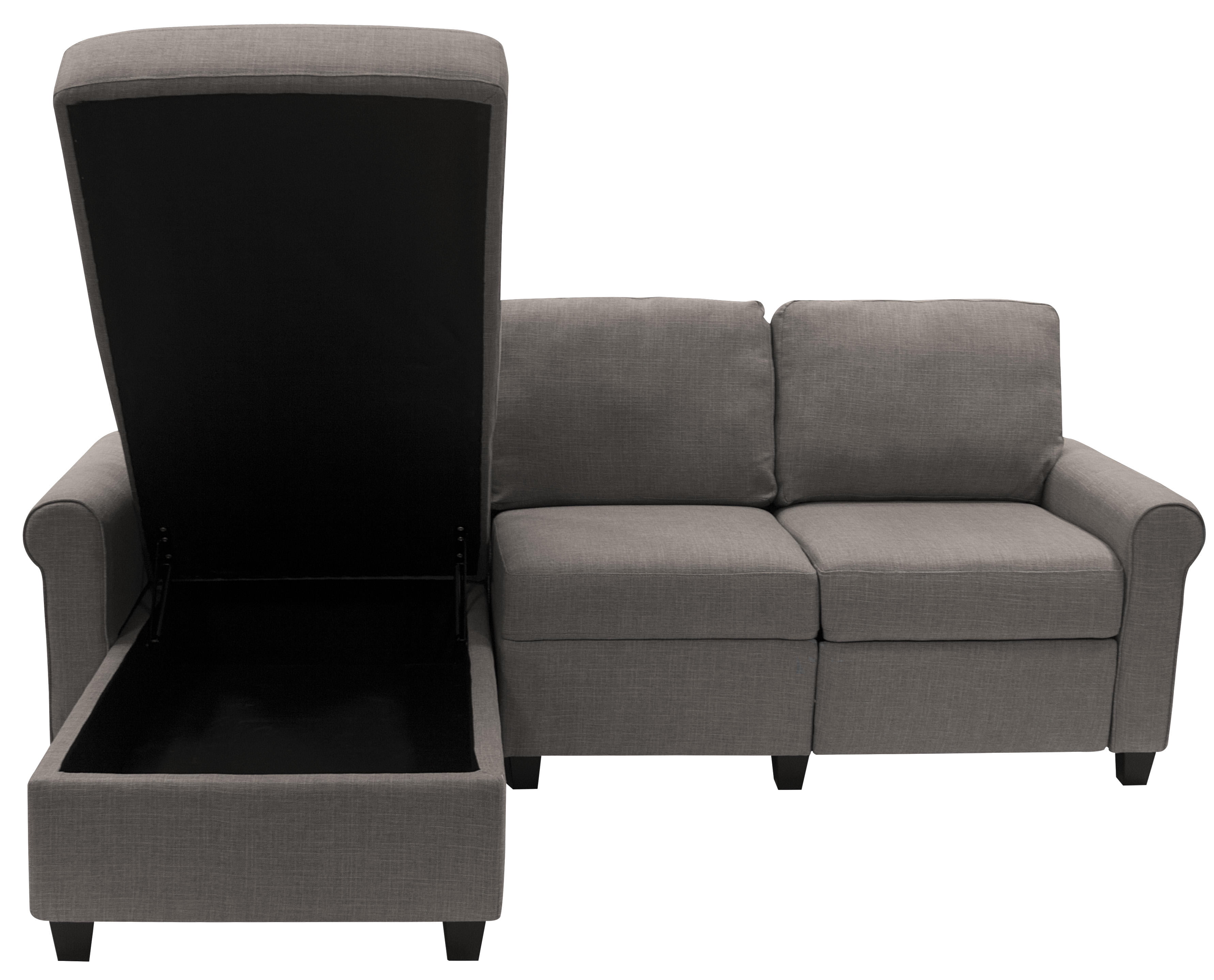 Serta Copenhagen Reclining Sectional with Left Storage Chaise - Gray