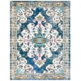 thumbnail image 2 of SAFAVIEH Madison Richmal Vintage Traditional Area Rug, Navy/Grey, 8' x 10', 2 of 9
