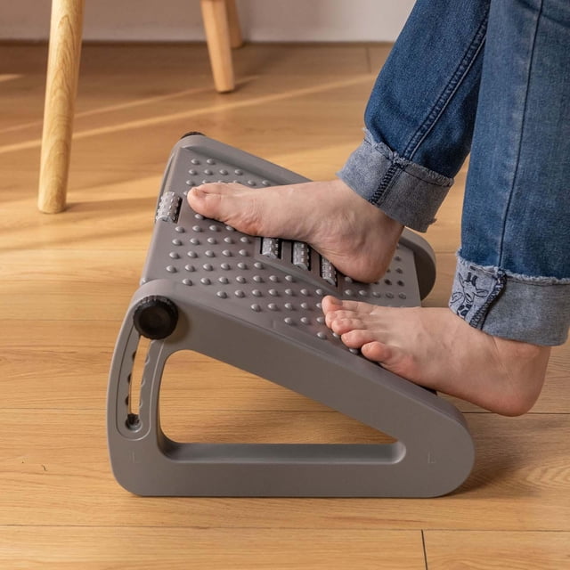 Reposapiés debajo del escritorio Reposapiés para silla alta Altura compacta ajustable con función de Cojín para reposapiés para oficina en shamjiam Reposapiés debajo del escritorio