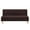 Dark Brown, variant on Eurhowing Elastic Sofa Cover, Plush Stretchable Futon Slipcover for Armless Sofa Bed, Soft Velvet Furniture Protector, Black