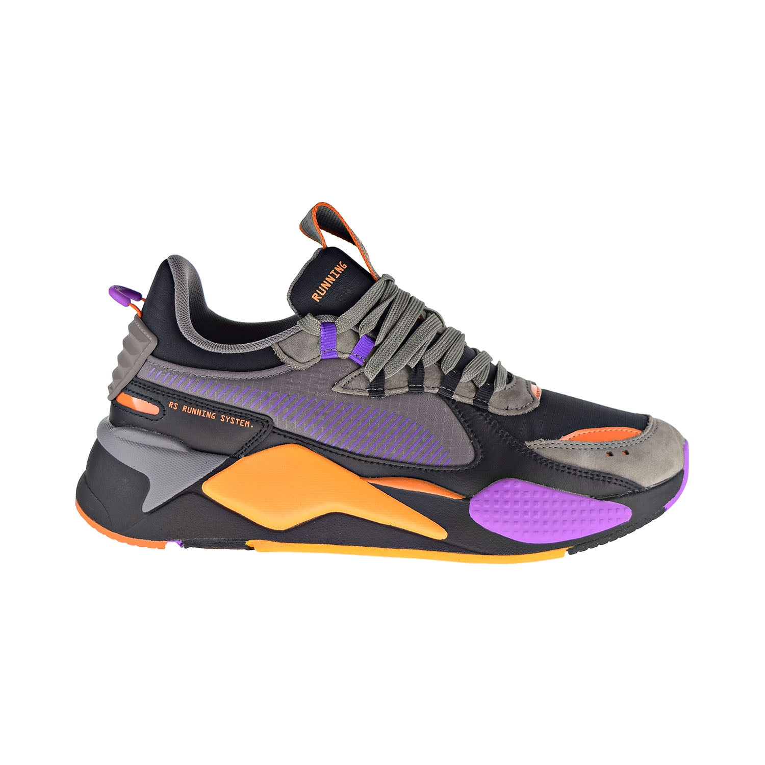 Puma RS-X OH Men's Shoes Black-Pur Glimmer-Steel Gray 372803-01 