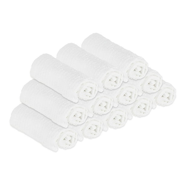 100 Cotton Bar Mop, Basic Cleaning Towels for Kitchen, Durable (12 Pack)