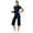 Navy, variant on Womens 2 Piece Workout Sets High Waisted Tummy Control Crop Top Capri Leggings Stretchy Soft Activewear(Navy,S)