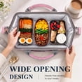 thumbnail image 3 of Insulated Lunch Bag for Women, Large 12L Reusable Cooler Lunch Box for Work, Office, Picnic, Leakproof Tote with Shoulder Strap, 3 of 10