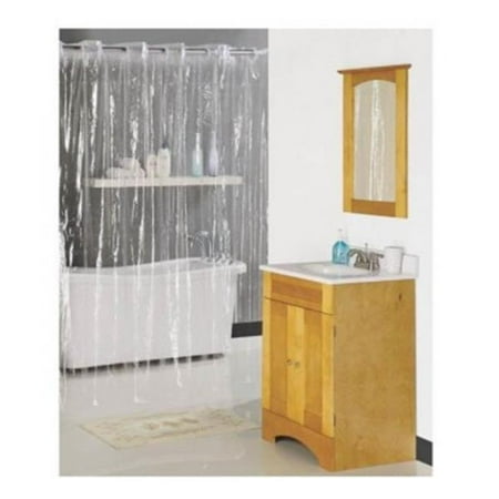 Home Basix 64956 70 X 72 In Hookless Shower Curtain Clear
