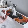 thumbnail image 7 of Pofeuu Sunflower Black Dog Print Splash Guard for Sink Faucet Sink Gadgets-Splash Guard Behind Faucet Drip Catcher for Kitchen, Bathroom,Sink Mat, 7 of 7