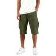 thumbnail image 6 of SONXAHE Men's Solid Cargo Bermudas Multi Flap Pocket Relaxed Cut Summer Vacation Shorts, 6 of 8