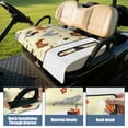 thumbnail image 4 of Golf Cart Front Seat Towel 51" x 31", Universal Microfiber Cover for EZGO RXV, Club Car Onward, Yamaha Drive, Icon Bench Seats, 4 of 8