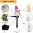 thumbnail image 2 of Solar Snowman Stake Light, LED Waterproof Decorative Snowman Lights, Walkway Landscapes Light, Outdoor Christmas Garden Decoration for Yard Patio Party Holiday Decor, 2 of 3