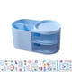 thumbnail image 1 of Bearachild Portalápices de escritorio de estilo japonés, cajón multifuncional, organizador de papelería, estuche para lápices, Carpetas de archivos Azul S/con pegatinas, 1 of 6