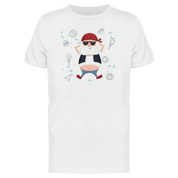 Cute Biker Laying On The Floor Tee Men's -Image by Shutterstock
