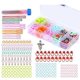 thumbnail image 1 of New Color Marker Button Sweater Needle Hand Knitting Tool Set 10 Grid Blue Button Storage Box, 1 of 5