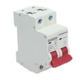 thumbnail image 2 of DZ47?63Z Disyuntor de CC en miniatura 2 polos 1000V 10AMP Aislador para sistema solar fotovoltaico Montaje en riel DIN, 2 of 8