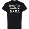 thumbnail image 3 of Inktastic Maine Coon Mama with Flowers and Arrow T-Shirt, 3 of 5