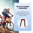 thumbnail image 4 of Manillar Plegable Manillar de Bicicleta Eléctrica Plegable de 90 Grados para Scooter Eléctrico Negro Rojo 25 mm, 4 of 5