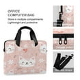 thumbnail image 4 of Laptop Bag Laptop Briefcase 15.7 x 3 x 11.8 Inches Laptop Bag Briefcases Laptop Storage Travel Laptop Bag Work Laptop Bag Pink Cat, 4 of 8