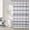 Blue002, variant on Stripe Modern Farmhouse Cloth Fabric Shower Curtain with Tassels,Luxury 100% Cotton Shower Curtain Bathroom Decor,72" W x 72" H,Navy Blue