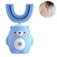 thumbnail image 2 of Cepillo de dientes eléctrico ultrasónico para niños, cabezal de gel de sílice suave, tipo U, 2 of 5