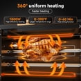 thumbnail image 2 of 5-in-1 Indoor Electric Grill with Rotisserie & Skillet - 32L Capacity, Sunmaki 1800W Countertop Vertical Rotisserie Oven for Roasting Chicken, Meat & Sausages, 2 of 8