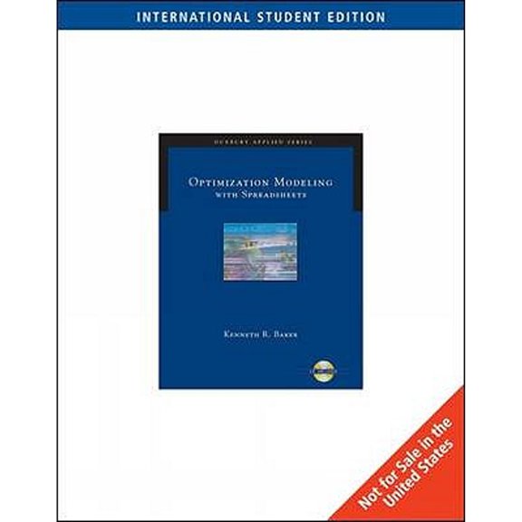 Pre-Owned Ise-optimization Modeling Withspreadsheets