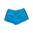 thumbnail image 2 of Adidas Women's Pacer 3 Stripe Knit Polyester Gym Shorts, 2 of 2